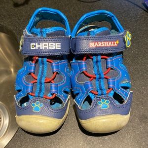 Paw patrol sandals with light up bottoms